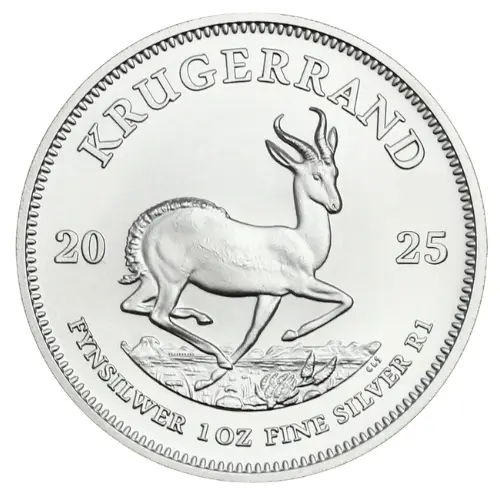 One Ounce 2025 Bullion Silver Krugerrand
