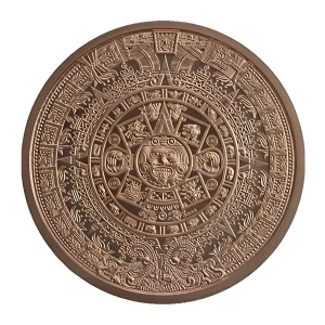 2 oz Aztec Calendar Copper Round (.999 Fine)