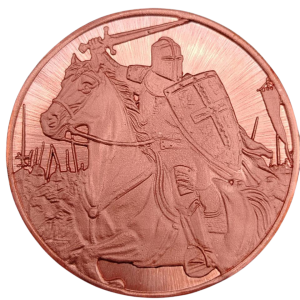 Knight Series – Templar Commander 1 oz .999 Copper Round 2026
