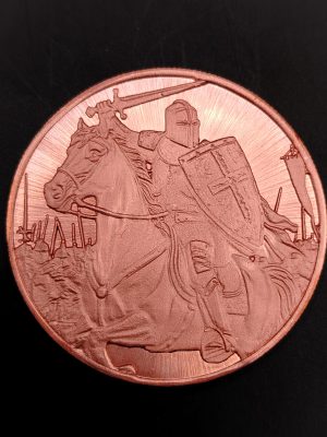 Knight Series – Templar Commander 1 oz .999 Copper Round 2026