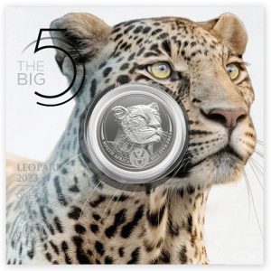 2023 1 oz South African Big Five Series II Leopard Silver Coin (BU)
