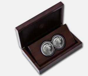 2023 South Africa 2-Coin Silver Big Five Buffalo Proof Set